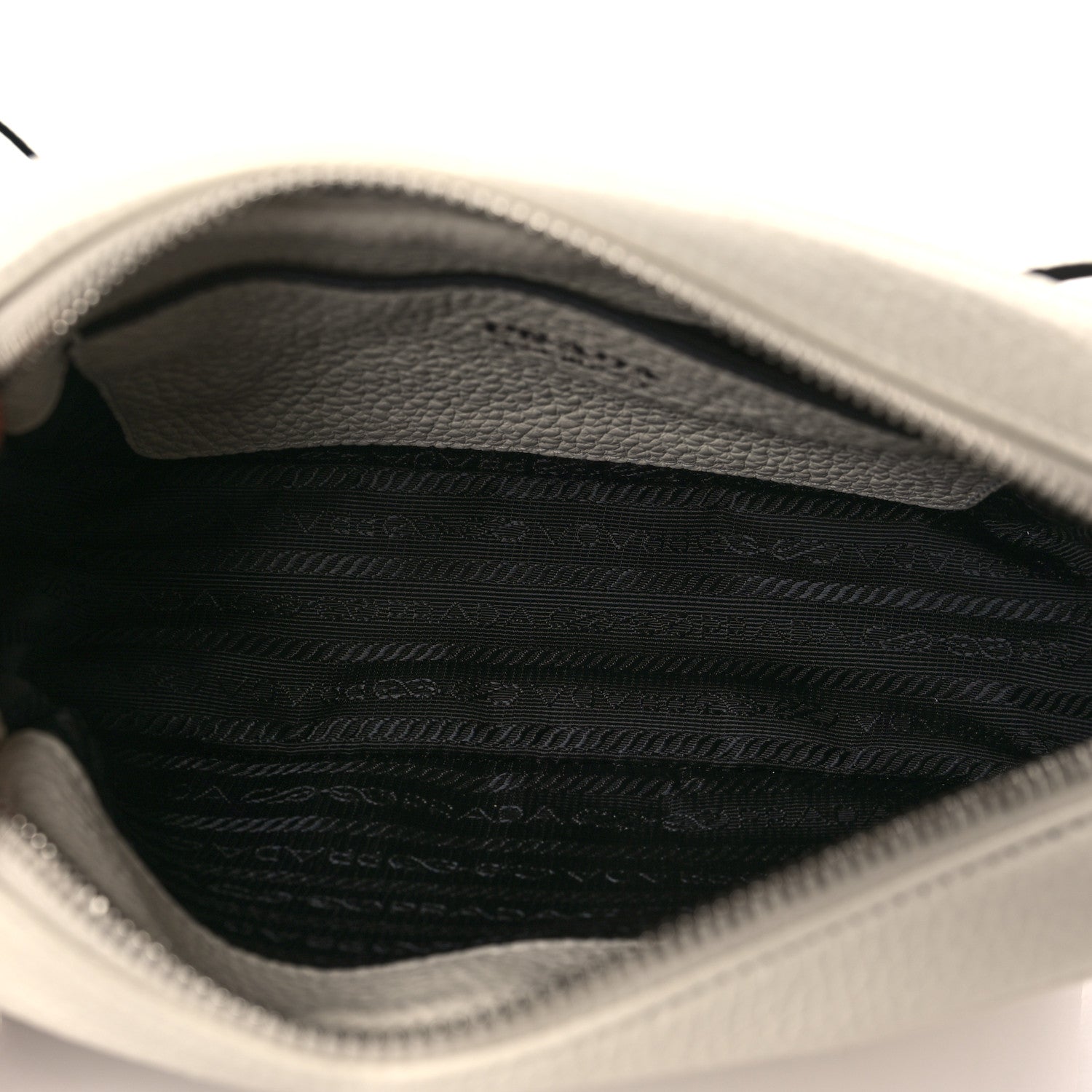 Prada Vitello Daino Soft Small Camera Crossbody White 5 of 9