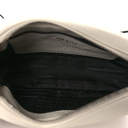 Prada Vitello Daino Soft Small Camera Crossbody White 5 of 9