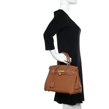 Hermes Togo Birkin 30 Gold 3 of 11