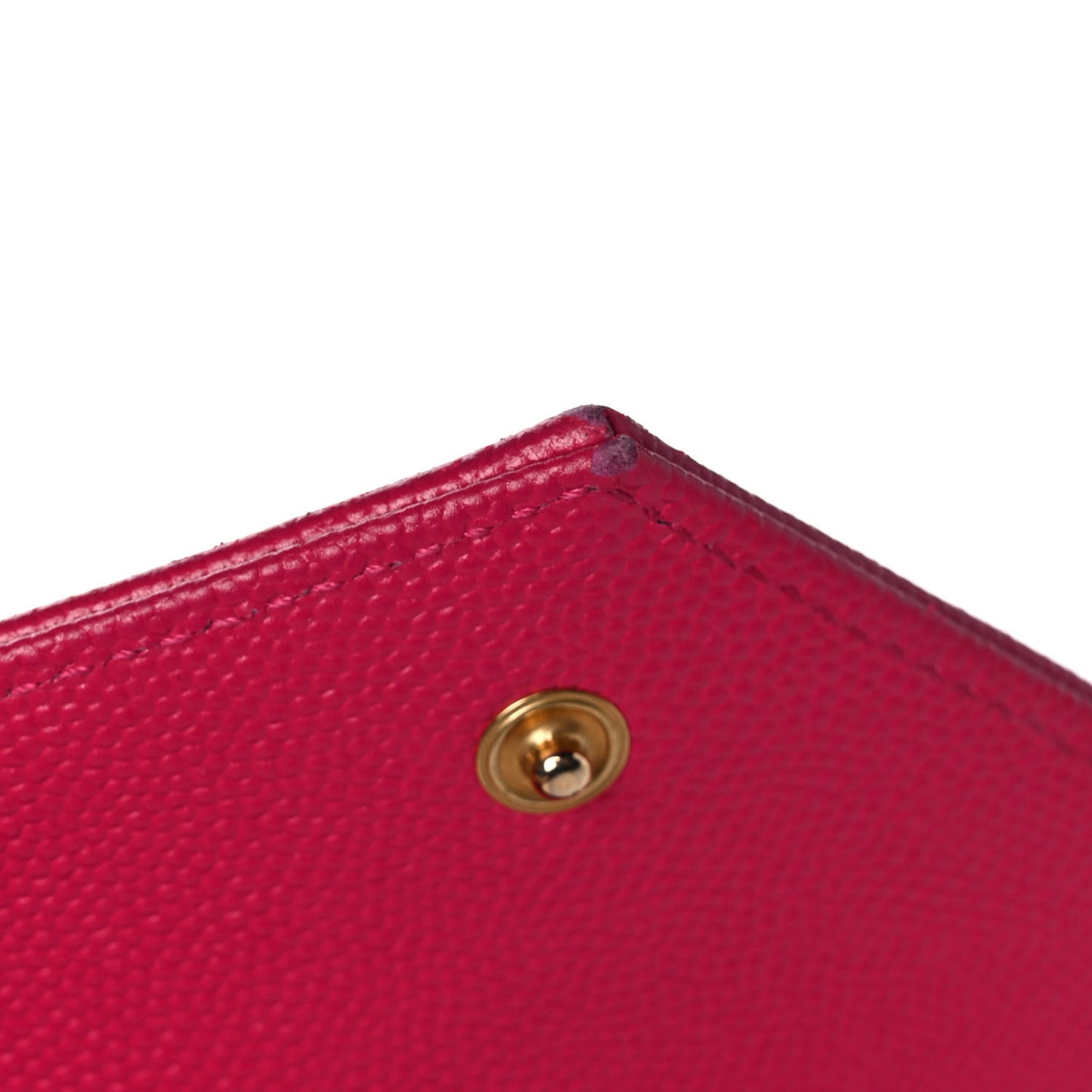 Grain De Poudre Matelasse Chevron Small Monogram Envelope Wallet Bubblegum