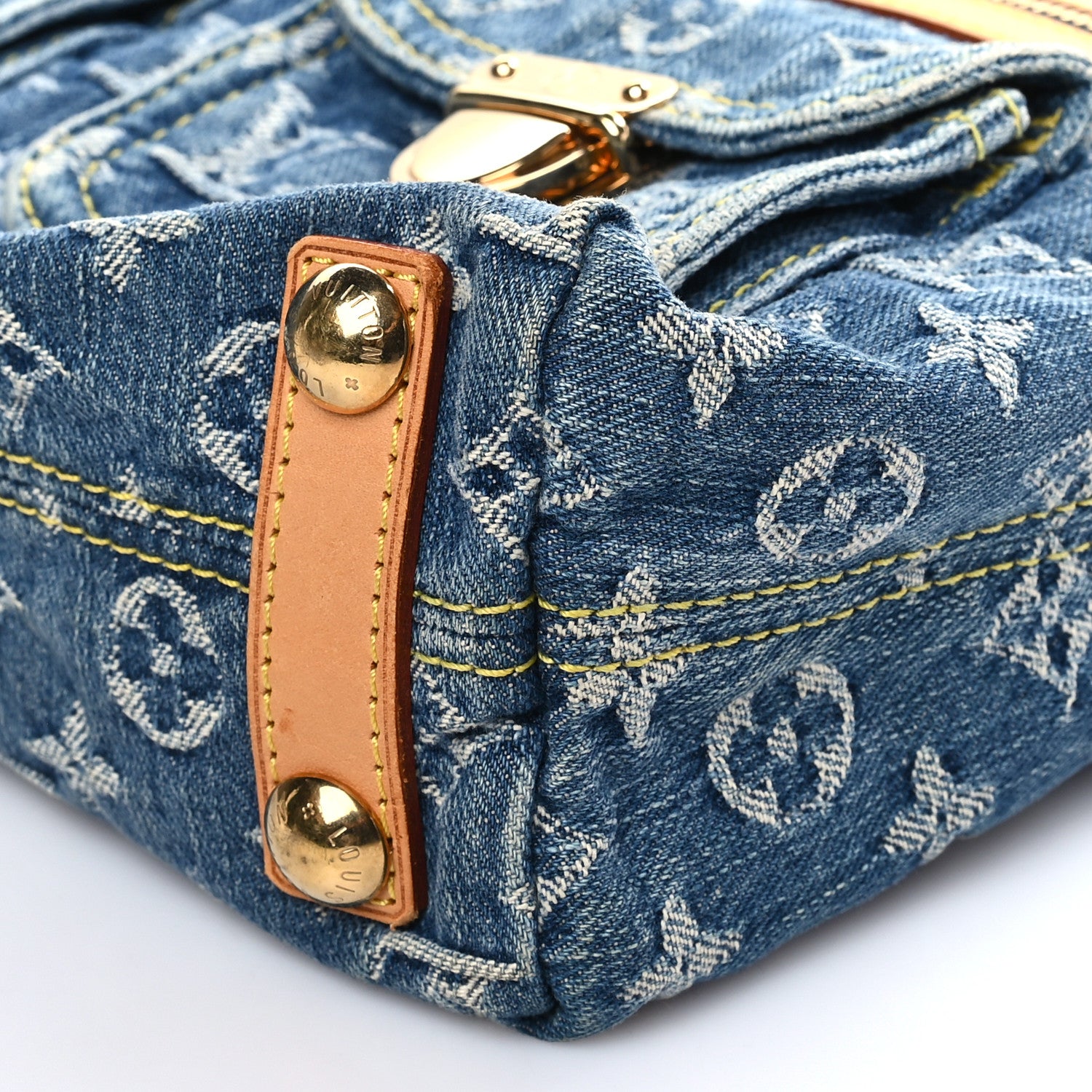 Louis Vuitton Monogram Denim Baggy PM Blue 8 of 8