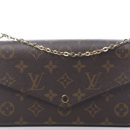 Louis Vuitton Monogram Pochette Felicie Chain Wallet Fuchsia 10 of 10