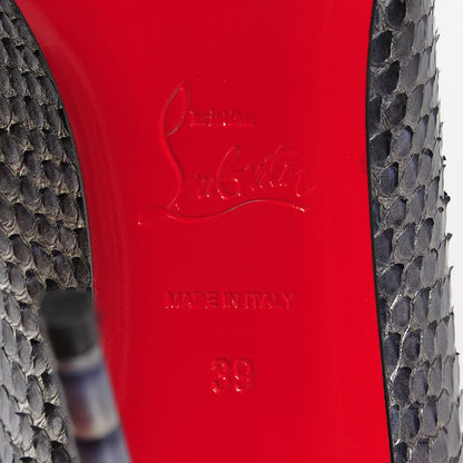Christian Louboutin Python Armure Pigalle Follies 100 Pumps 39 Eclipse 5 of 6