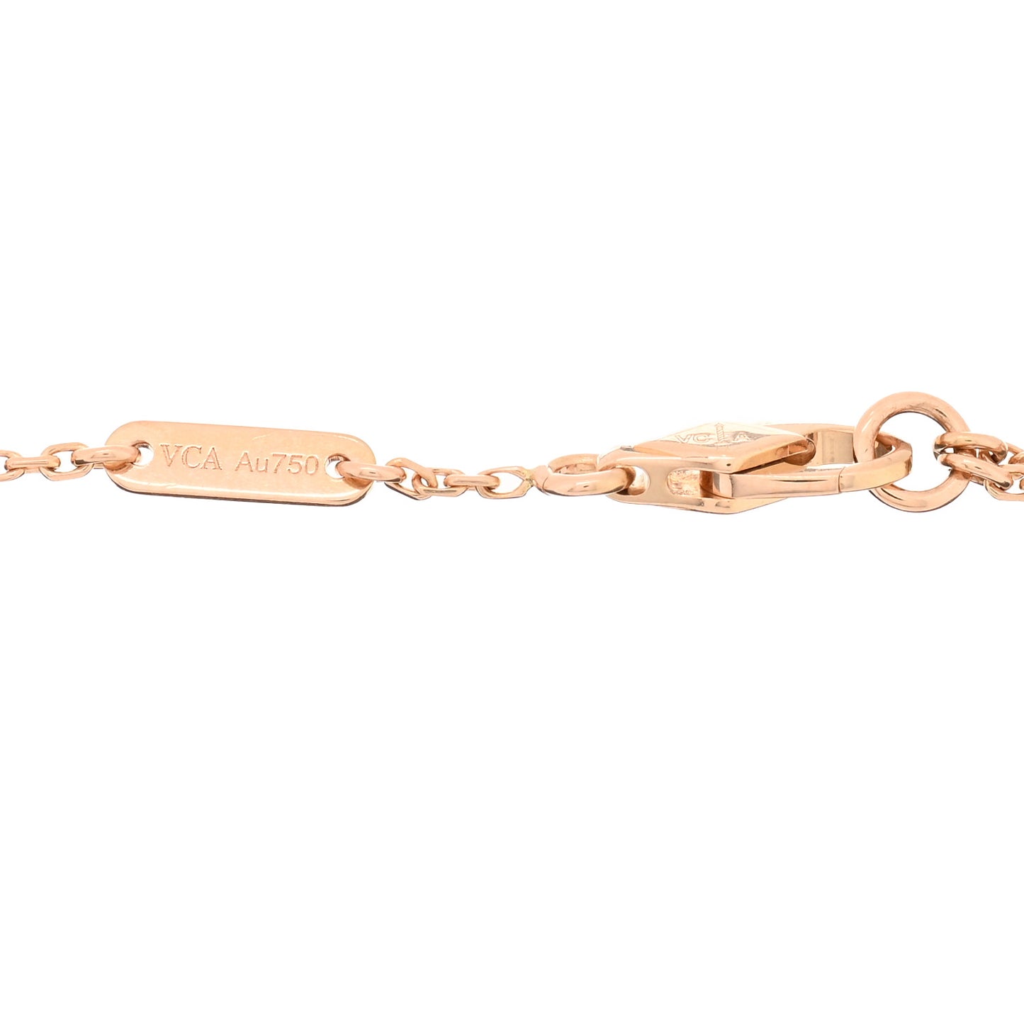 18K Rose Gold Carnelian Sweet Alhambra Bracelet
