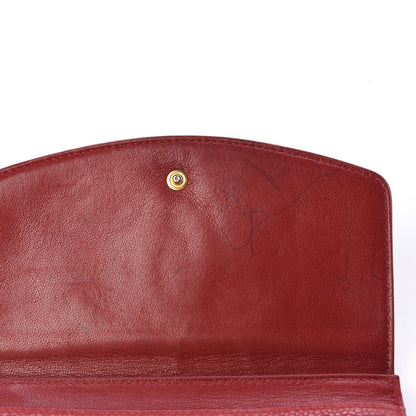 Chanel Caviar Timeless CC Card Holder Flap Wallet Dark Red 12 of 14