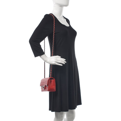 Chanel Lambskin Quilted Mini Rectangular Flap Red 2 of 8