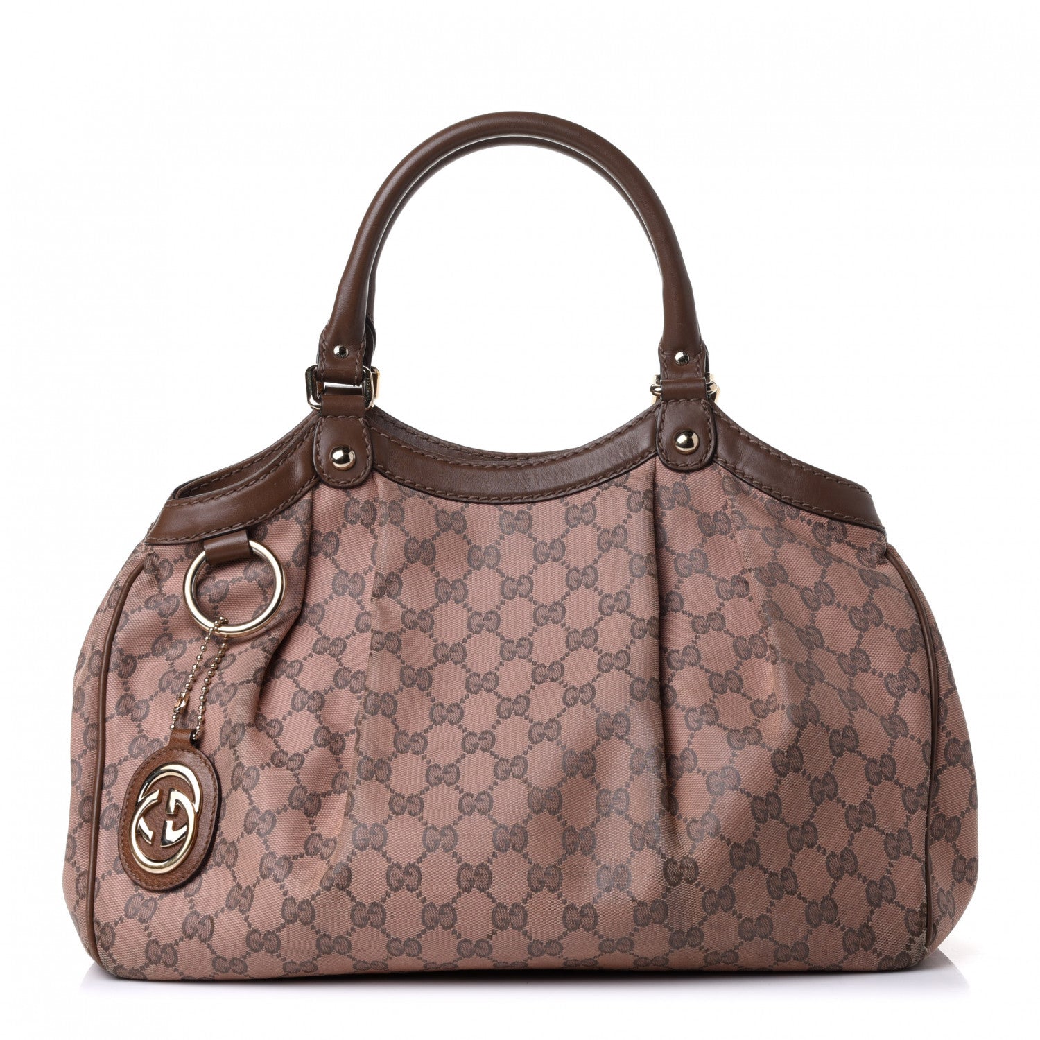 Gucci Monogram Medium Sukey Tote Pink Brown 1 of 5