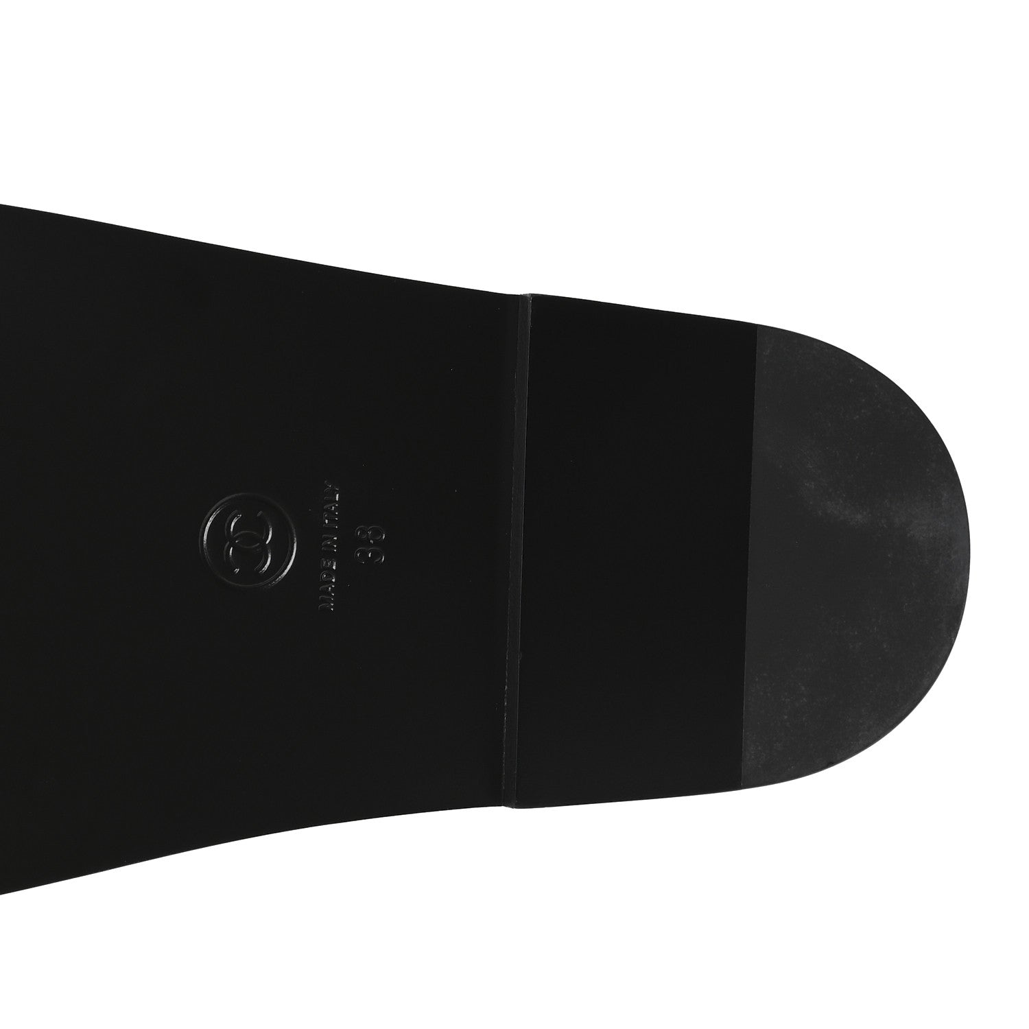 Chanel Grained Calfskin Velcro Dad Sandals 38 Black 7 of 9