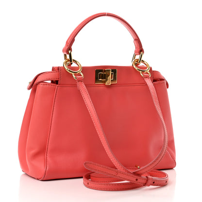 Fendi Nappa Mini Peekaboo Iconic Satchel Rosa Exstasy 3 of 11