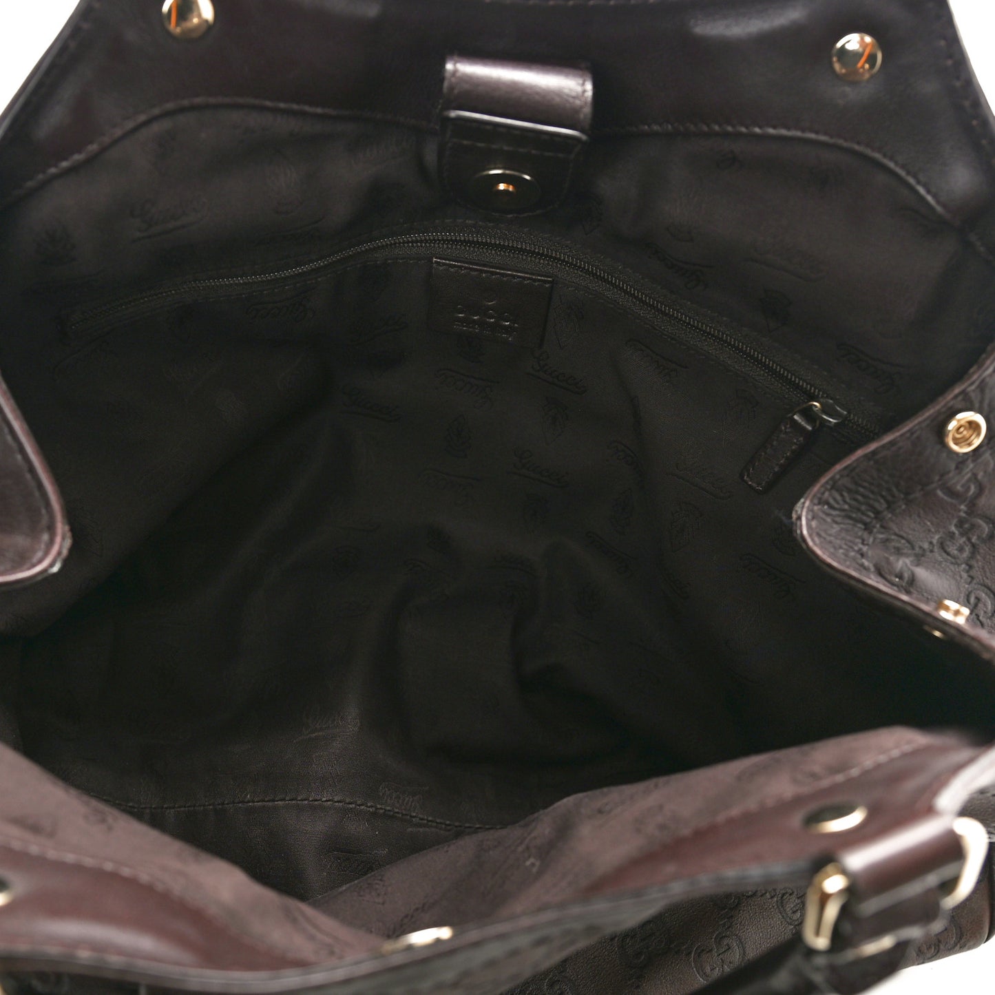 Guccissima Medium Sukey Tote Chocolate