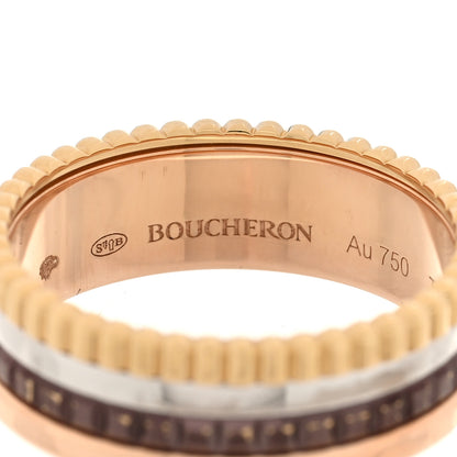 Boucheron 18K Pink Yellow White Gold PVD Small Quatre Classique Ring 56 7.5 4 of 5