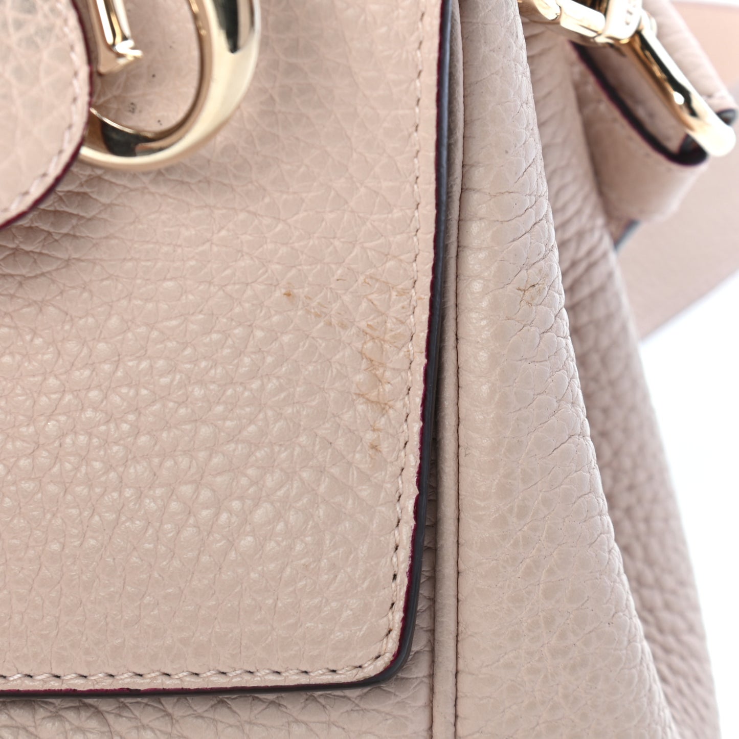 Bullcalf Mini Be Dior Flap Rose Poudre