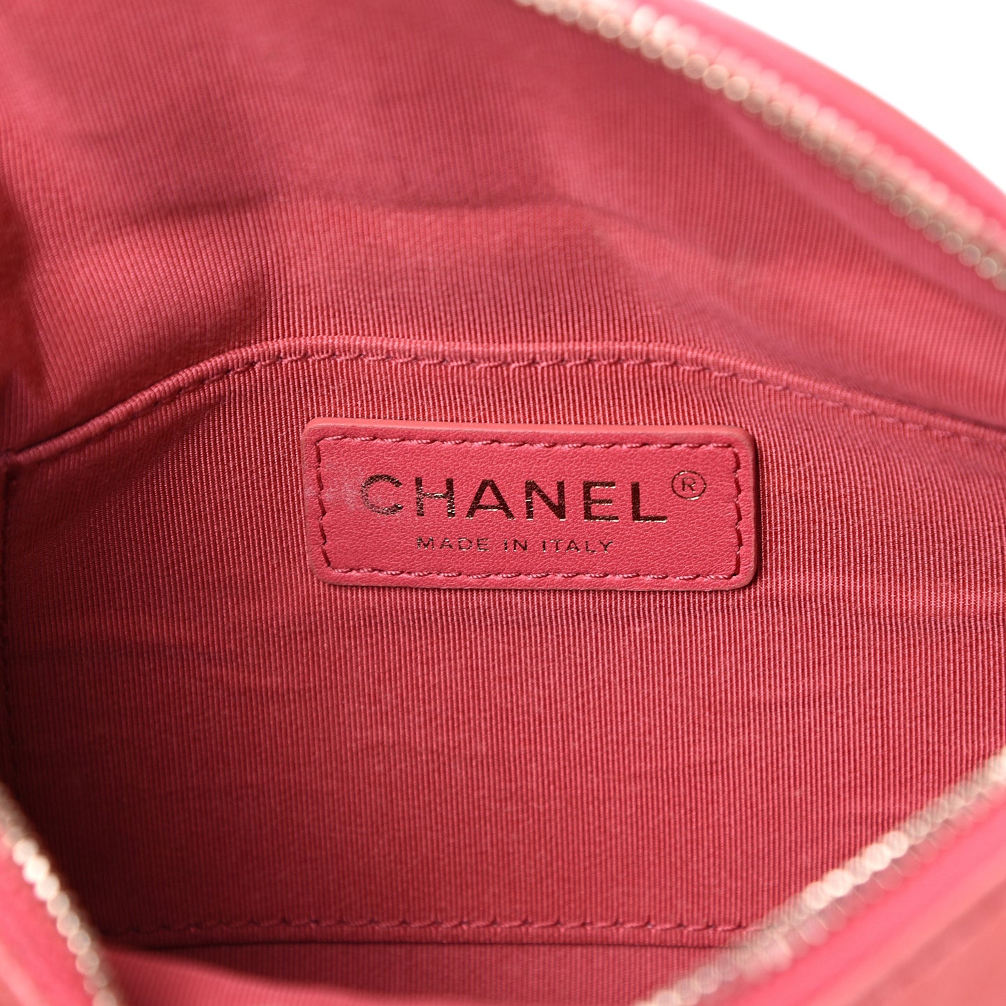 Crumpled Glazed Lambskin Quilted Waist Bag Fanny Pack Pink