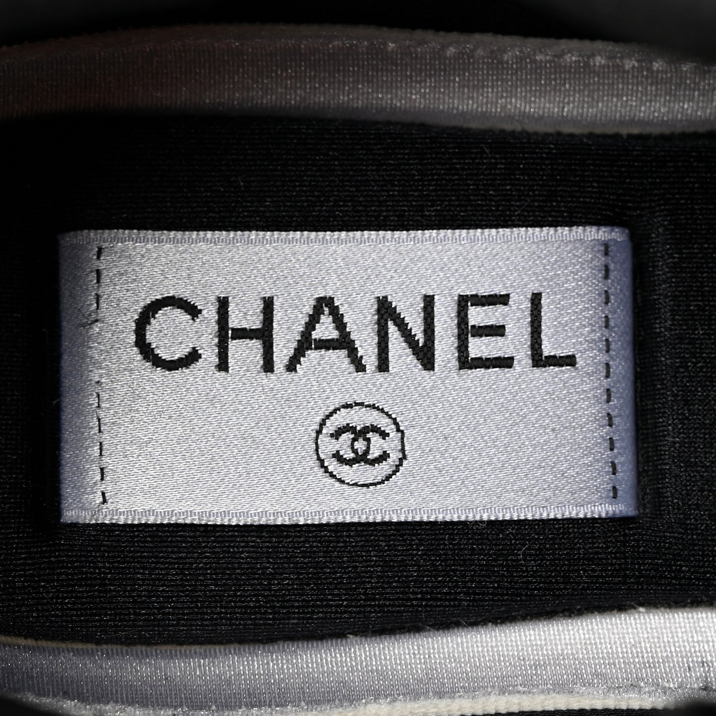 Velvet Calfskin Mixed Fibers CC Sneakers 37 Black