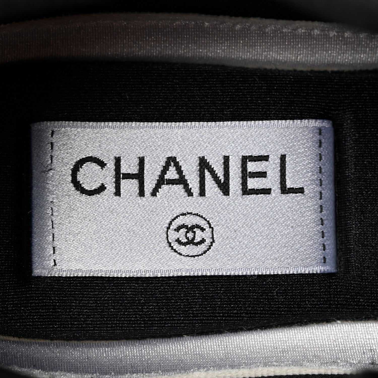 Chanel Velvet Calfskin Mixed Fibers CC Sneakers 37 Black 8 of 16