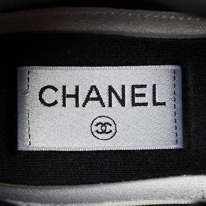 Chanel Velvet Calfskin Mixed Fibers CC Sneakers 37 Black 8 of 16