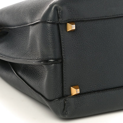 MCM Grained Calfskin Large Milla Tote Phantom Grey 7 of 9