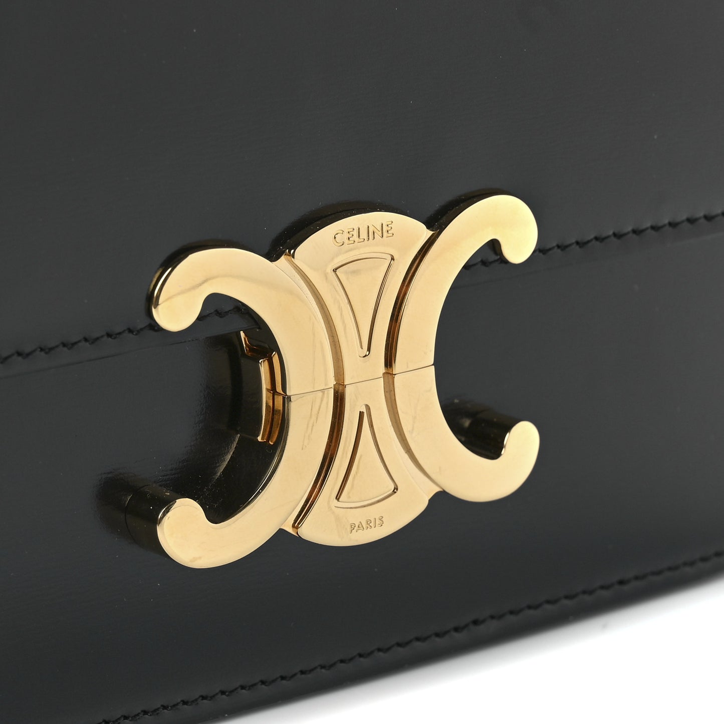 Shiny Calfskin Teen Triomphe Black