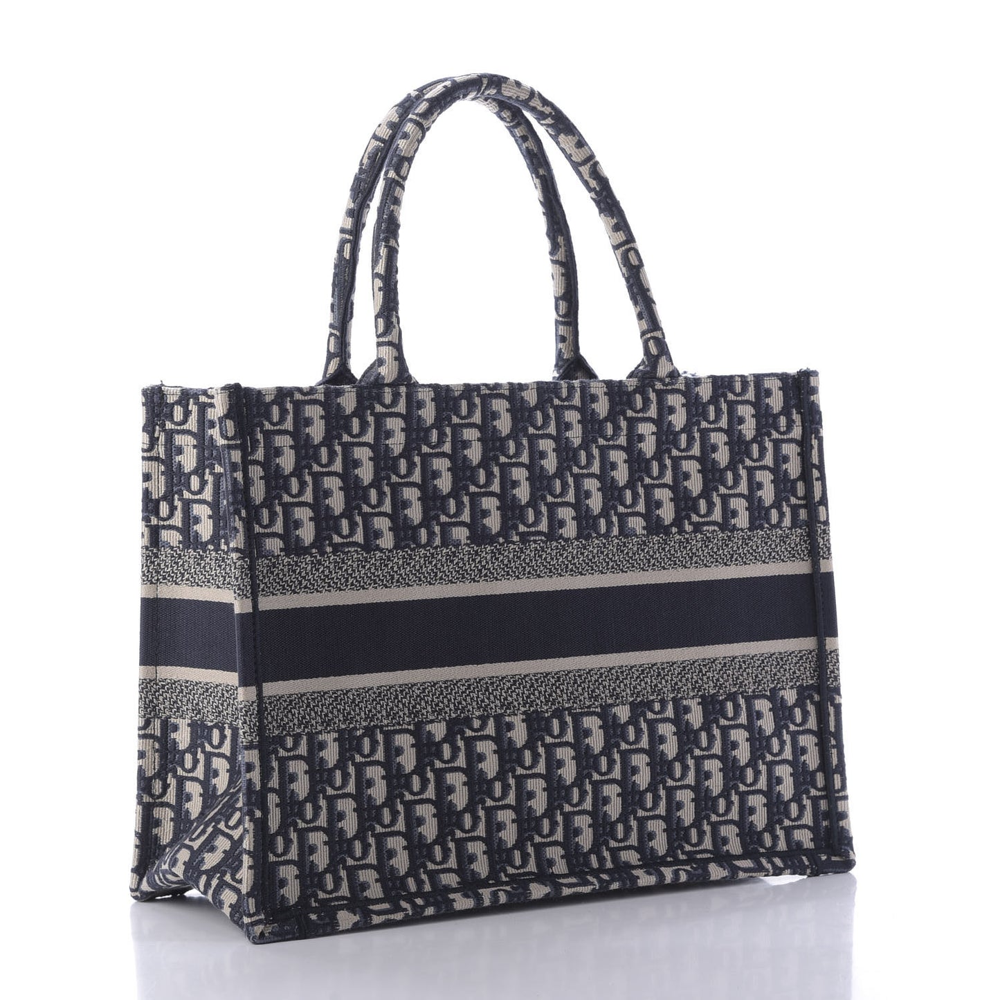 Oblique Medium Book Tote Blue Multicolor