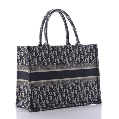 Christian Dior Oblique Medium Book Tote Blue Multicolor 3 of 9