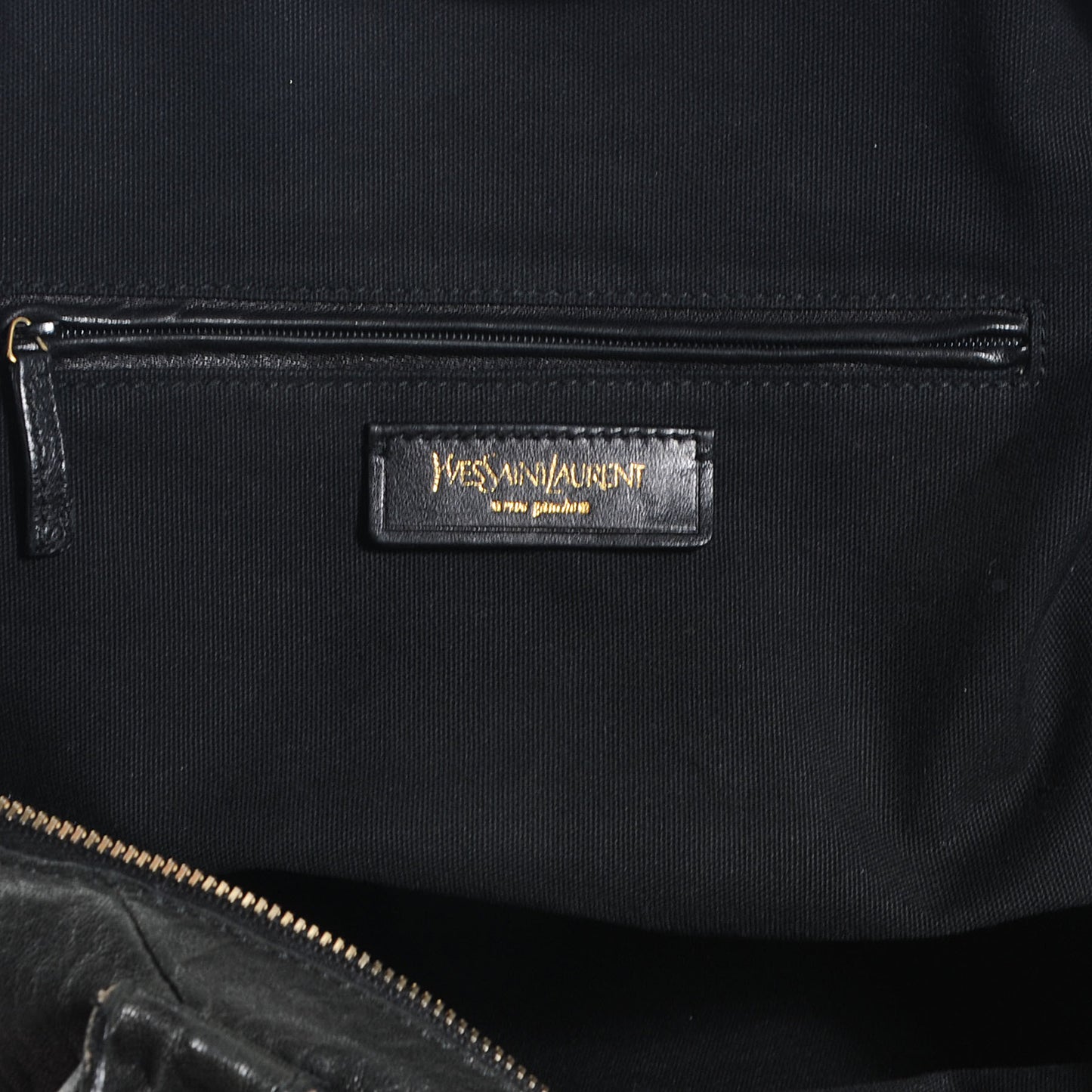 Coated Lambskin Easy Sac Black