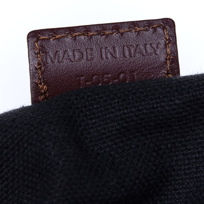 Burberry Haymarket Check Studded Barrel Bag Chocolate 7 of 10