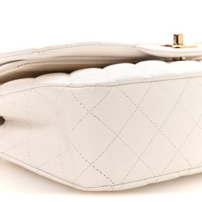 Chanel Caviar Quilted Medium Double Flap White 9 of 11