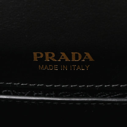 Prada Saffiano City Calf Cahier Belt Bag Black 6 of 9