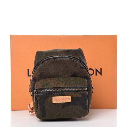 Louis Vuitton X SUPREME Camouflage Nano Apollo Backpack Bag Charm 14 of 14