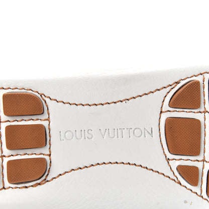 Louis Vuitton Calfskin Charm Moccasin Loafers 40 White 9 of 12
