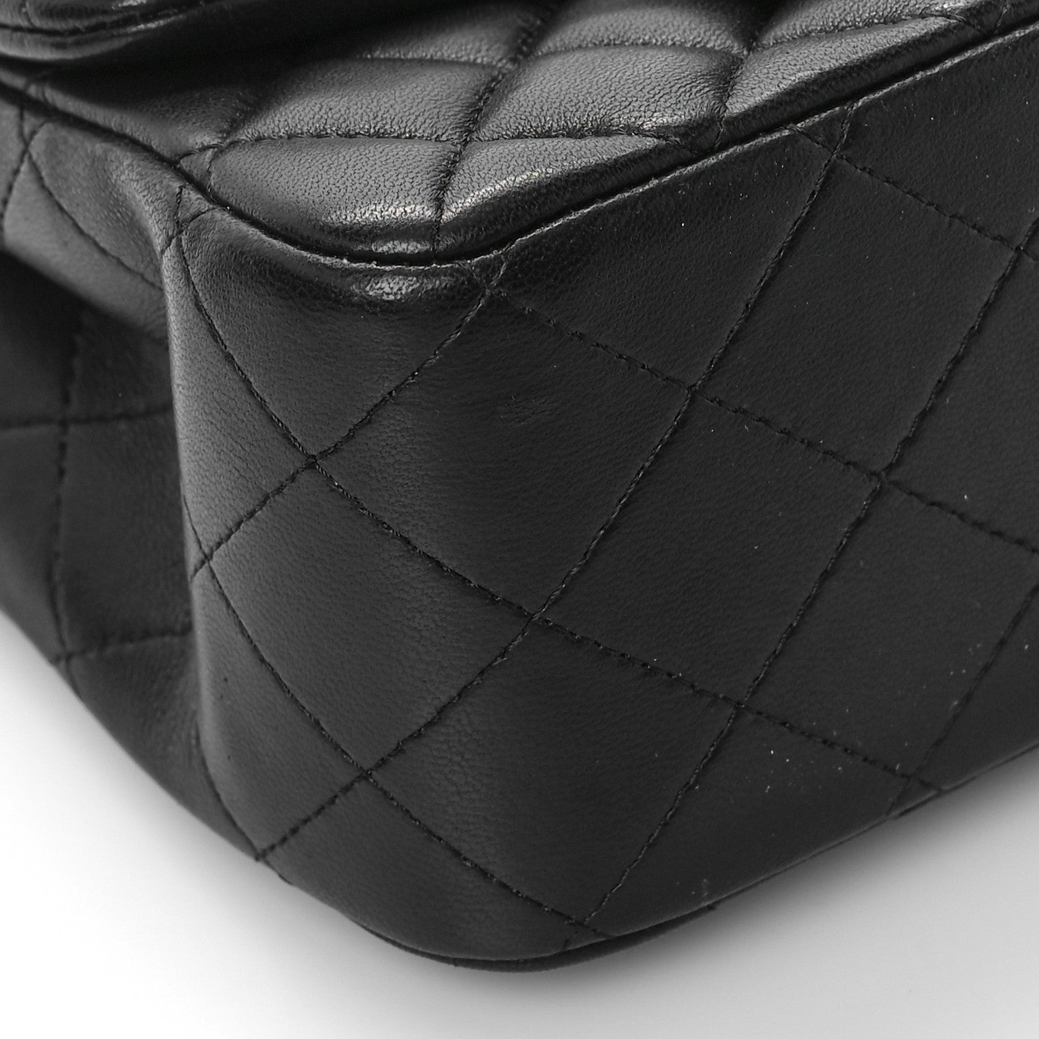 Chanel Lambskin Quilted Mini Square Flap Black 8 of 10