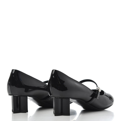 Louis Vuitton Patent Uniformes Silhouette 40mm Pumps 36.5 Black 4 of 9