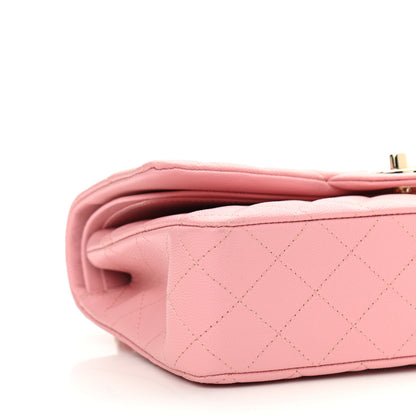 Chanel Caviar Quilted Medium Double Flap Pink 9 of 11