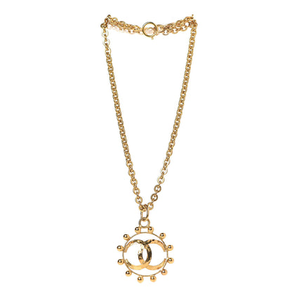 Chanel CC Pendant Long Necklace Gold 4 of 7