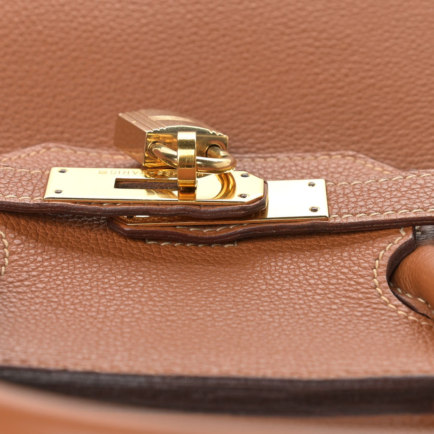 Taurillon Clemence Birkin 35 Gold