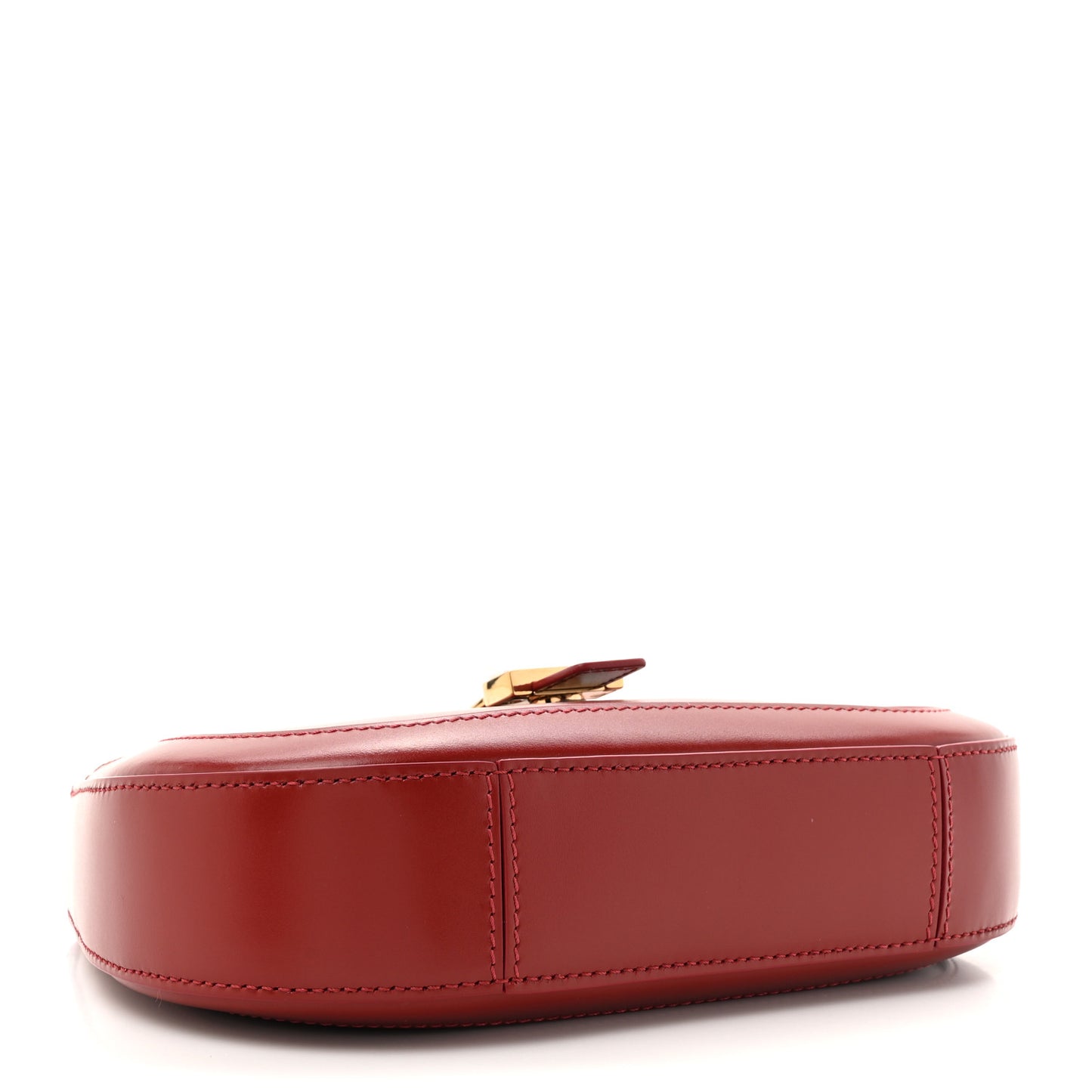 Calfskin Small Greca Goddess Hobo Parade Red
