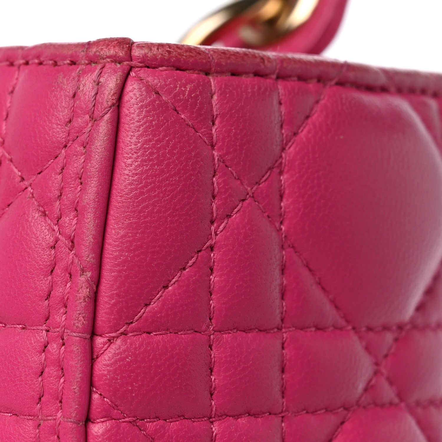 Christian Dior Lambskin Cannage Medium Lady Dior Pink 13 of 13