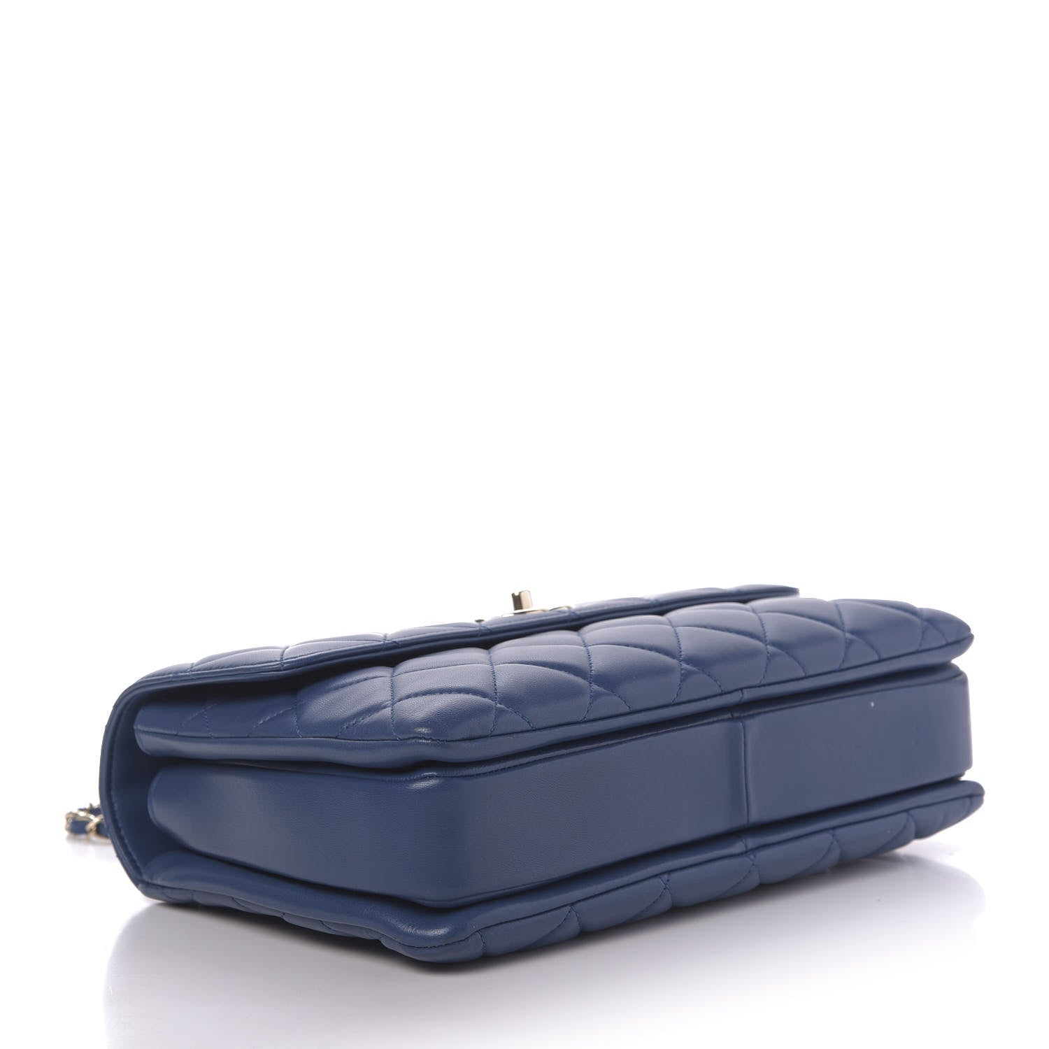 Chanel Lambskin Quilted Medium Trendy CC Flap Dual Handle Bag Blue 4 of 11