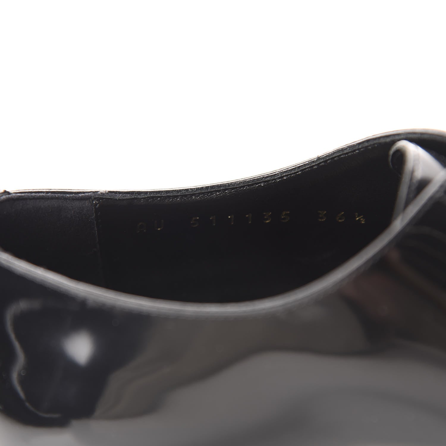 Saint Laurent Patent Calfskin Montaigne 25 Uniform 36.5 Black 7 of 11