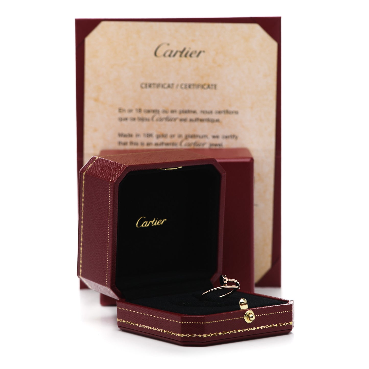 18K Pink Gold Small Juste Un Clou Ring 58 8.25