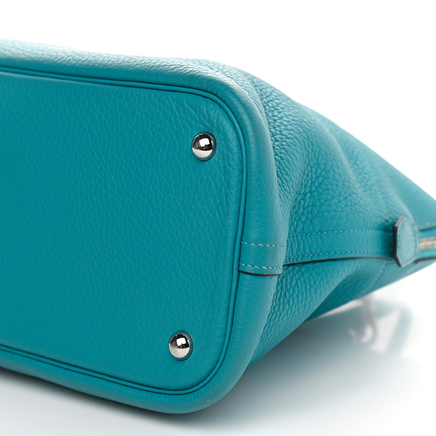 Hermes Taurillon Clemence Bolide 35 Turquoise 8 of 11