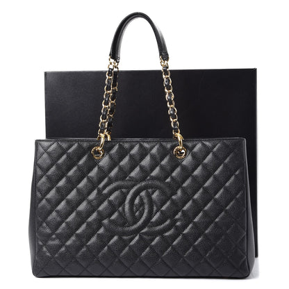 Chanel Caviar Quilted XL Grand Shopping Tote GST Black 8 of 8