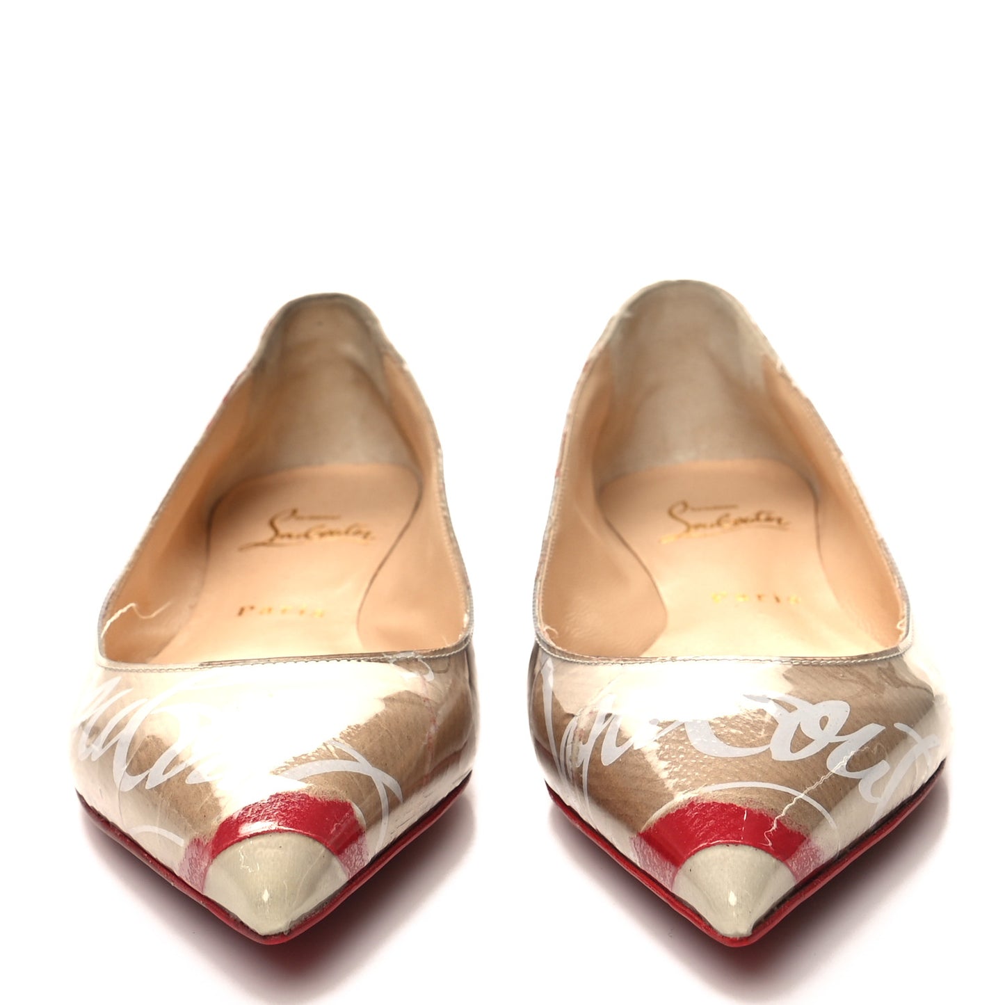 Loubi Kraft PVC Ballalla Flats 36 Multi