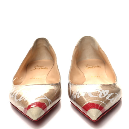 Christian Louboutin Loubi Kraft PVC Ballalla Flats 36 Multi 2 of 9