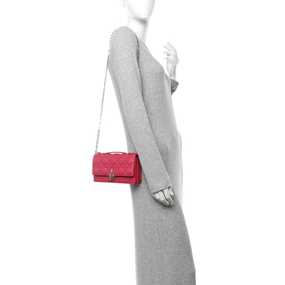 Christian Dior Lambskin Cannage Mini My Dior Bag Passion Pink 2 of 11