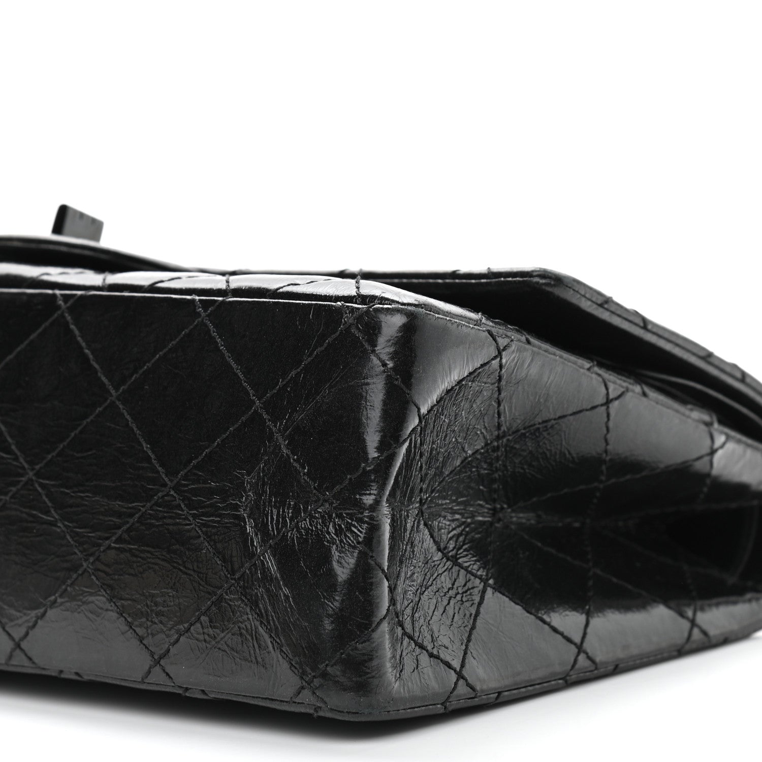 Chanel Glazed Calfskin Quilted 2.55 Reissue 226 Flap So Black 6 of 13