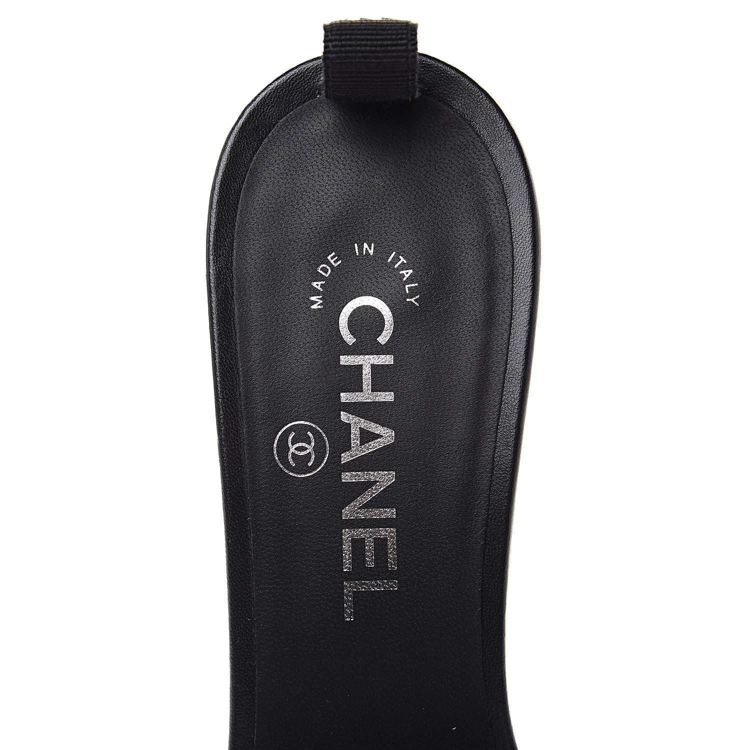 Chanel PVC Lambskin Logo Mules 40 Black 6 of 9