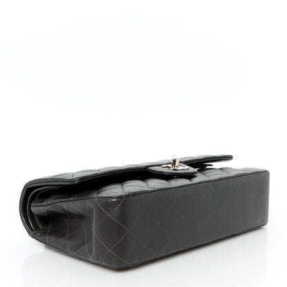 Chanel Lambskin Quilted Medium Double Flap Dark Grey 4 of 11