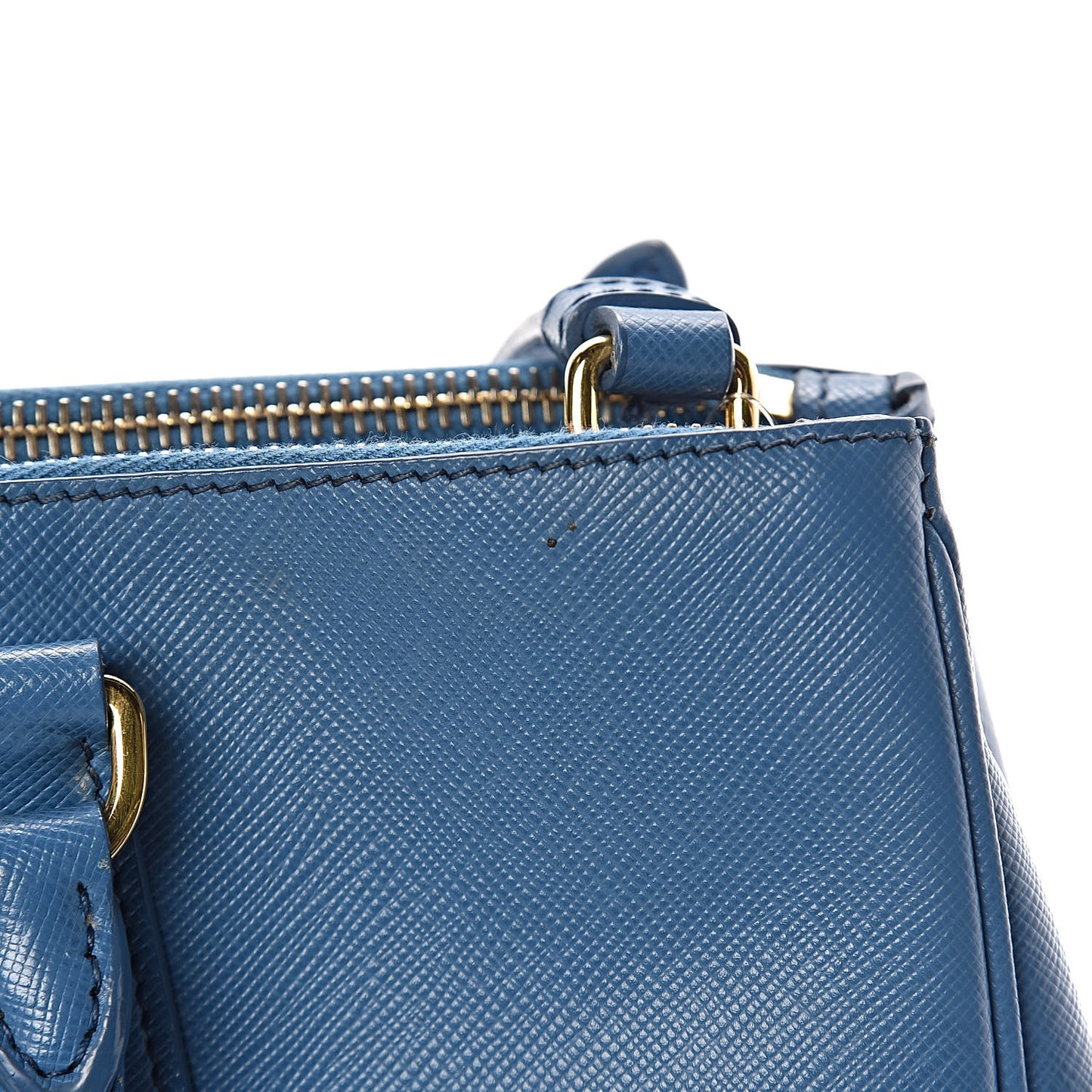 Saffiano Medium Galleria Double Zip Tote Cobalto