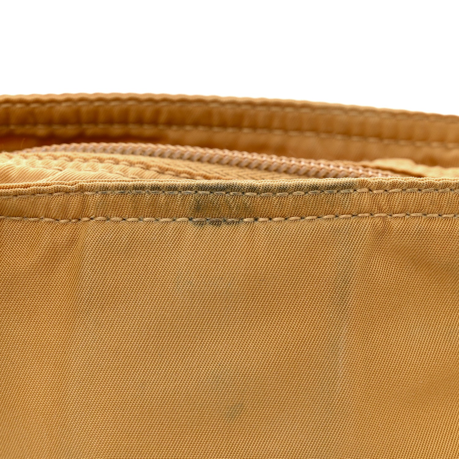 Prada Nylon Vela Flat Messenger Bag Senape 10 of 10